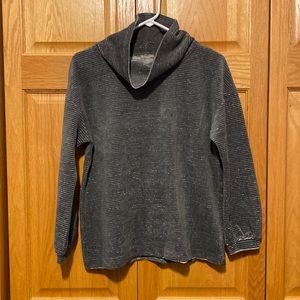 Talbots gray cowl neck sweater New size medium Petite